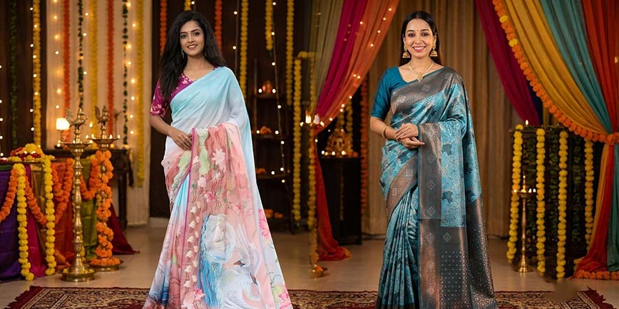 9 Blue Sarees to Add to Your Festive Wardrobe 2026