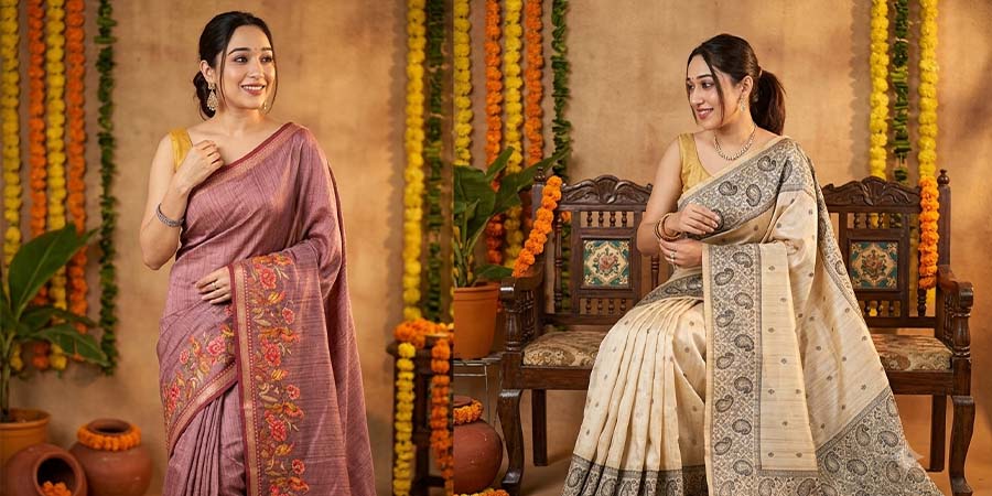 9 Ghicha Silk Sarees for Earthy Festive Elegance 2026