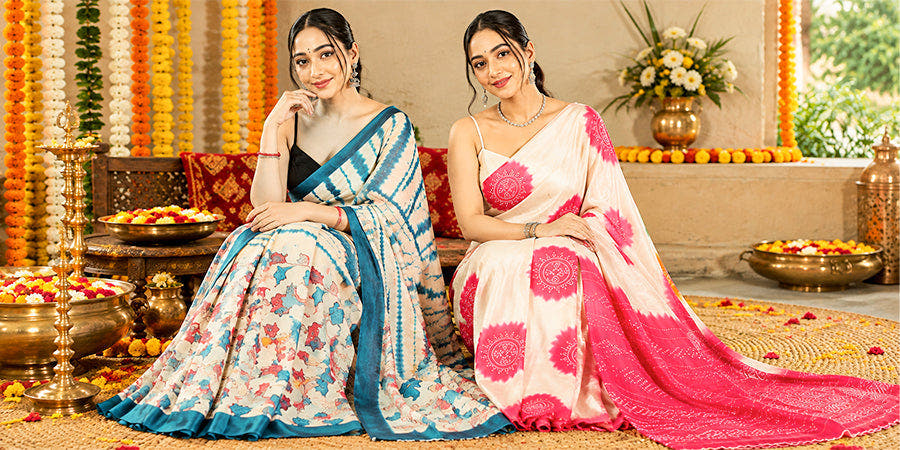 9 Shibori Sarees for a Dazzling Festive Wardrobe 2026
