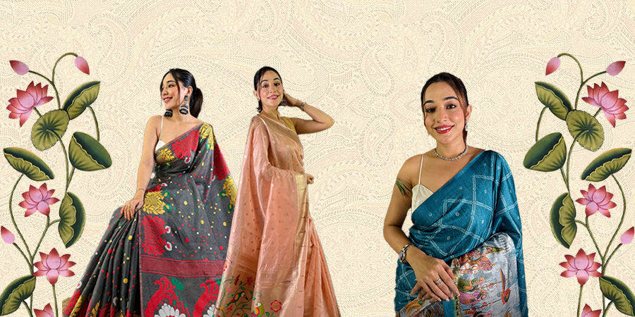 Colorful sarees display
