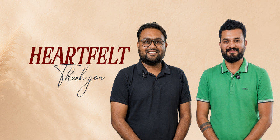 A Heartfelt Thank You Letter from our Founders