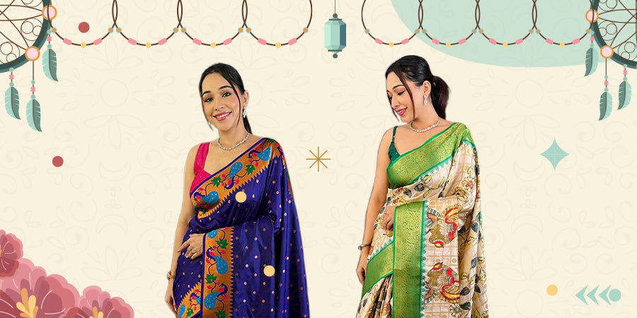 Colorful sarees celebration