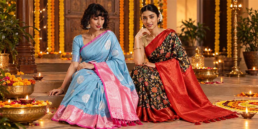 Best Silk Blend Sarees to Shine Bright This Diwali 2026