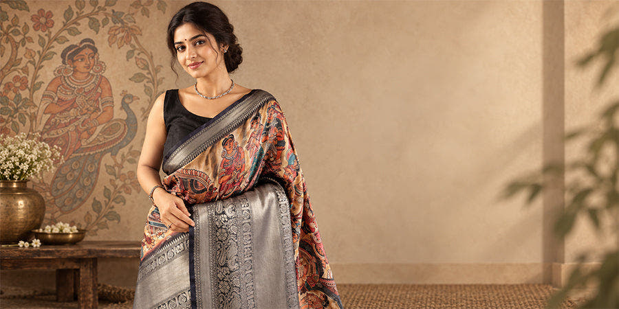 Kalamkari Sarees Explained: Andhra's Hand-Painted Art