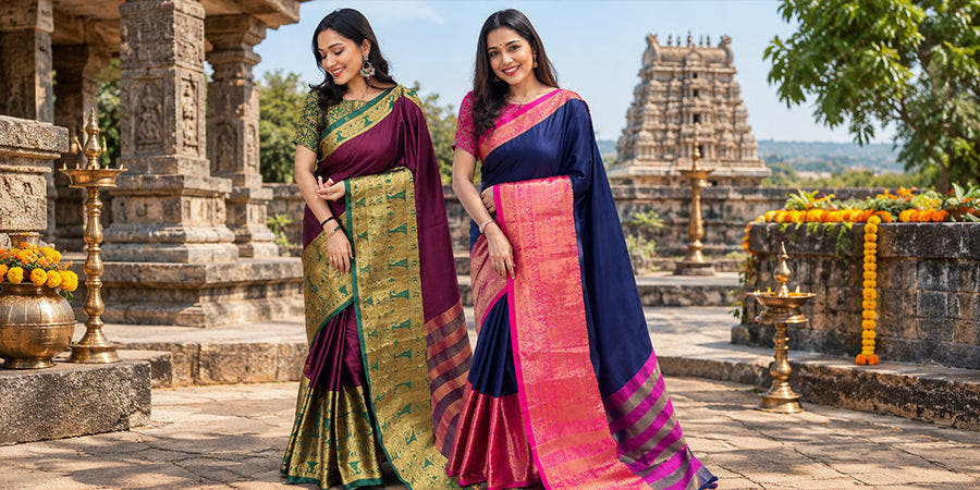 Narayanpet Sarees Explained: Telangana's Checkered Weave