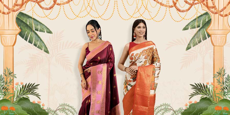 Celebration of Telangana Day with Traditional Sarees