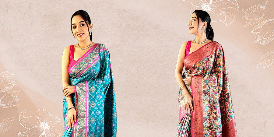 Elegant sarees, vibrant colors