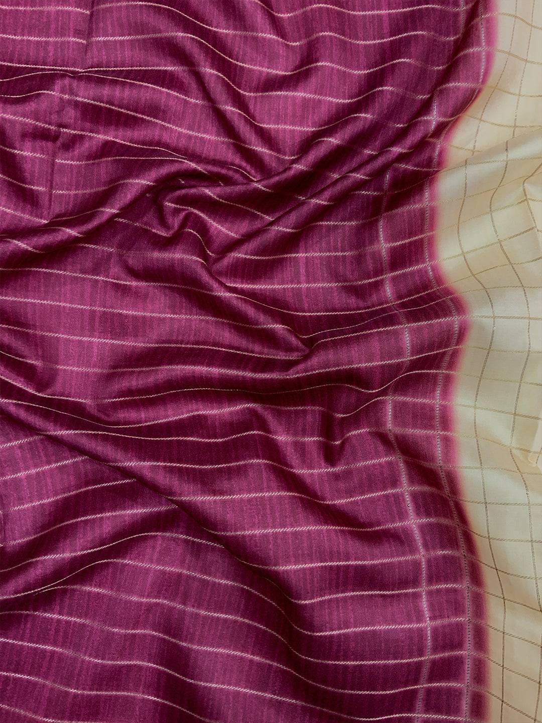 Radiant Soft Silk Satin Chex Saree