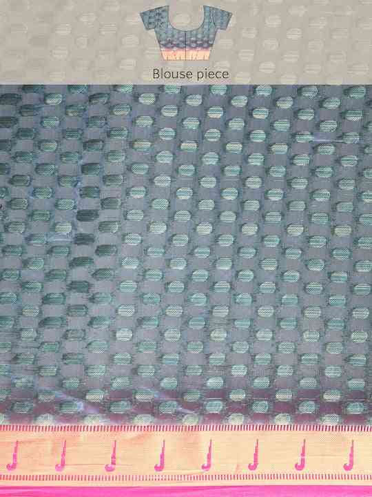 Pink Colour Pure Organza Banarasi Zari Print Saree