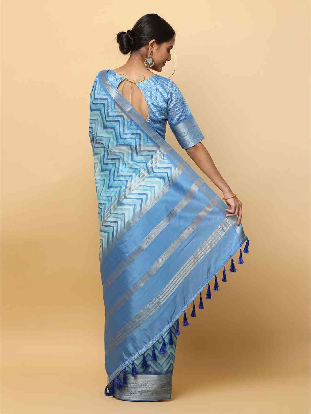 Soft Orgenza With Digital Print Party Wear Saree