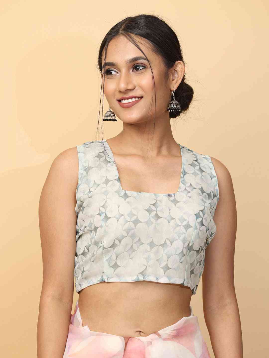 Soft Orgenza Ethnic Motif Digital Print Party Saree