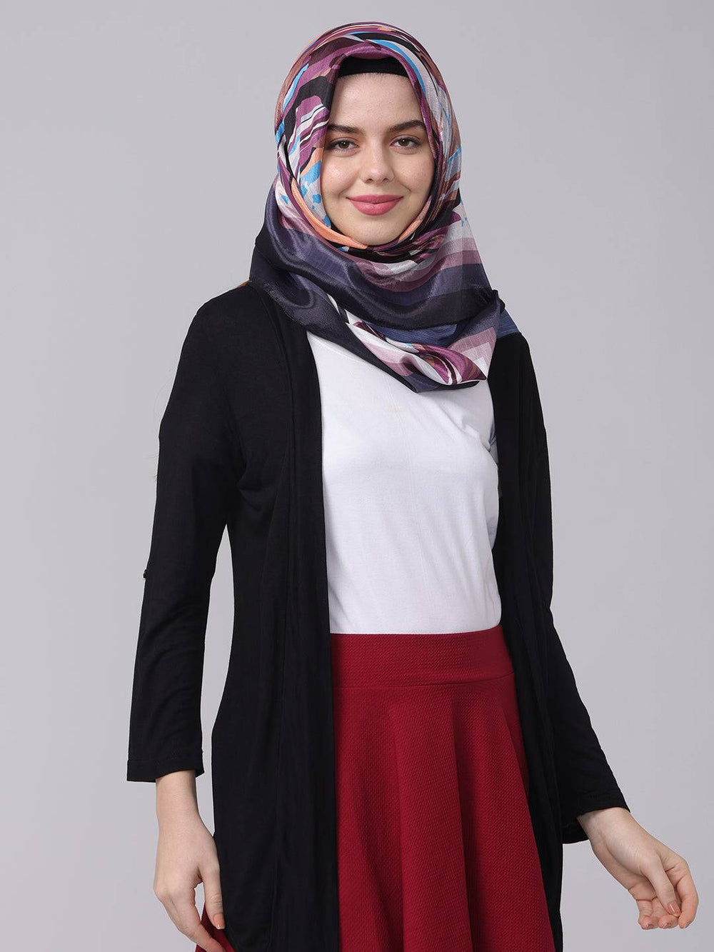 Abstract Multicolored Scarf