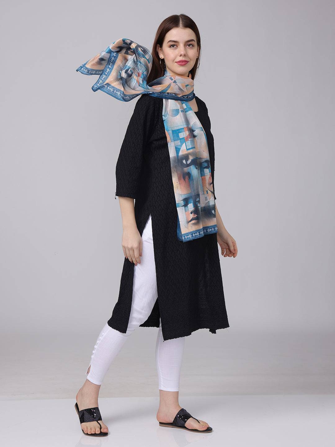 Artistic Geometric Scarf