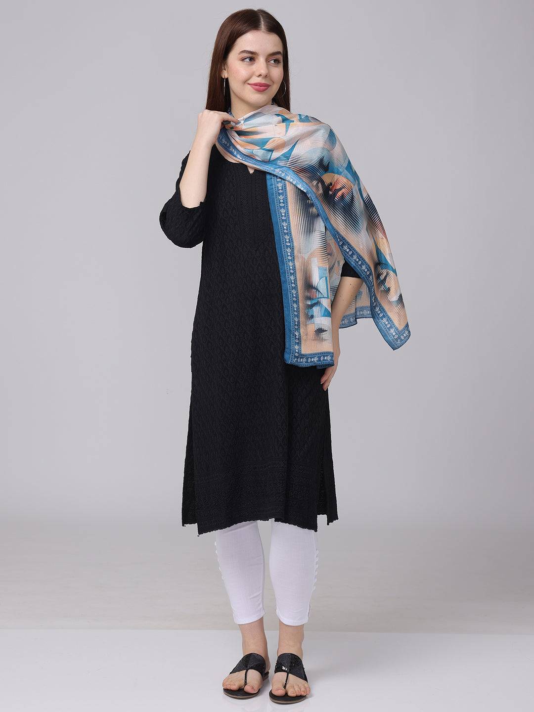 Artistic Geometric Scarf