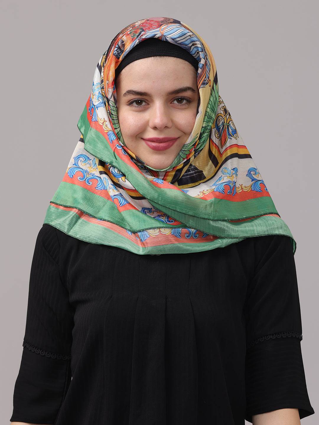 Vibrant Art Deco Scarf