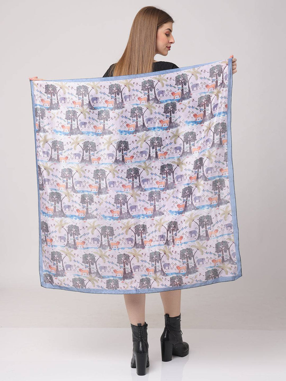 Animals Pastel Forest Scarf