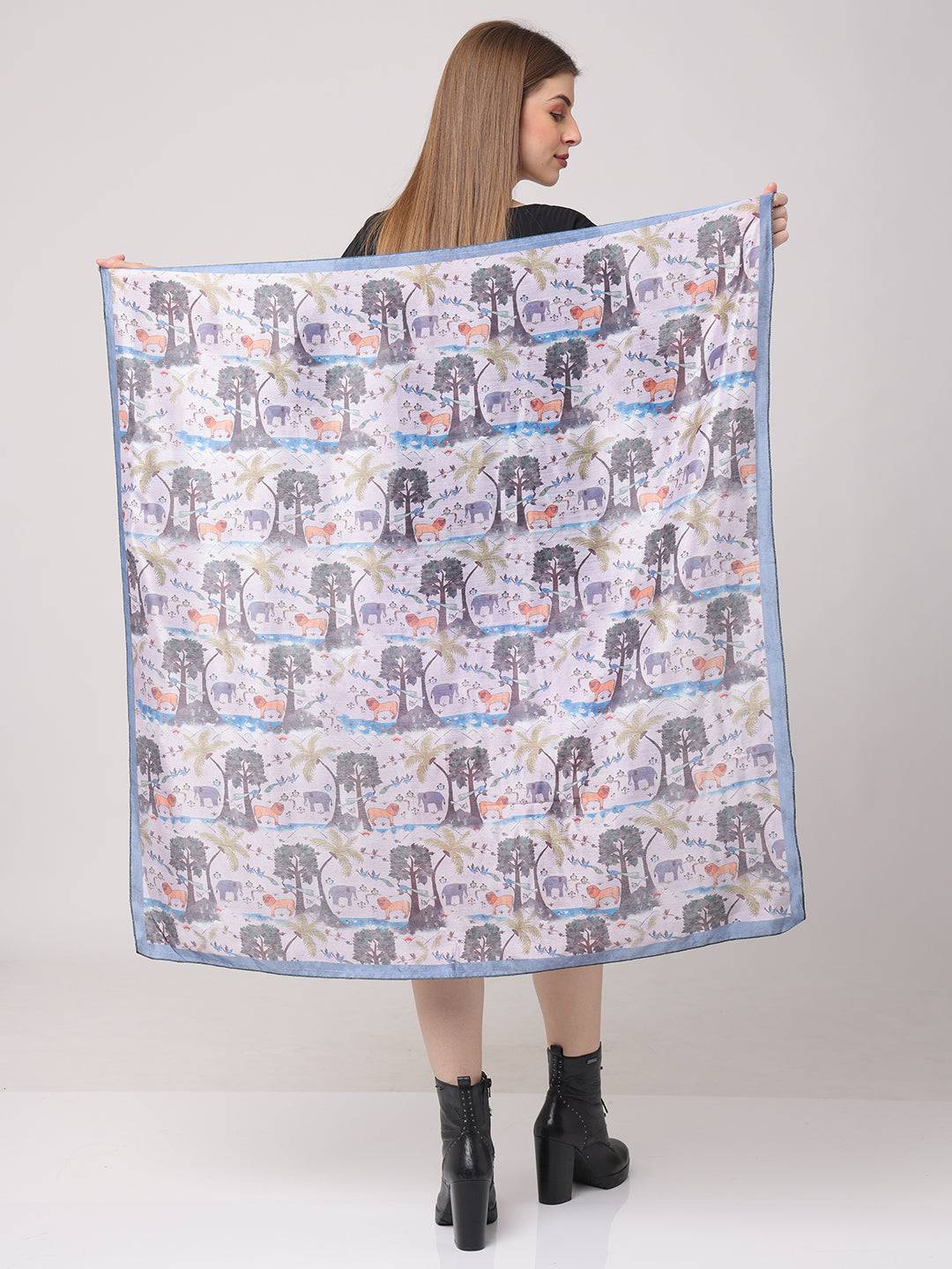 Animals Pastel Forest Scarf