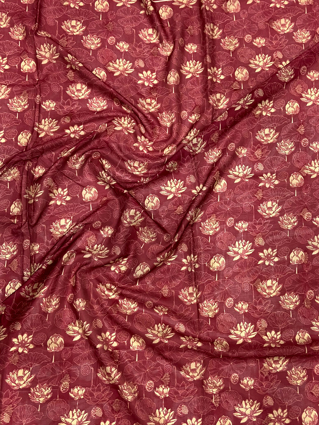 Cream Kalamkari Ombre Crepe Silk Saree