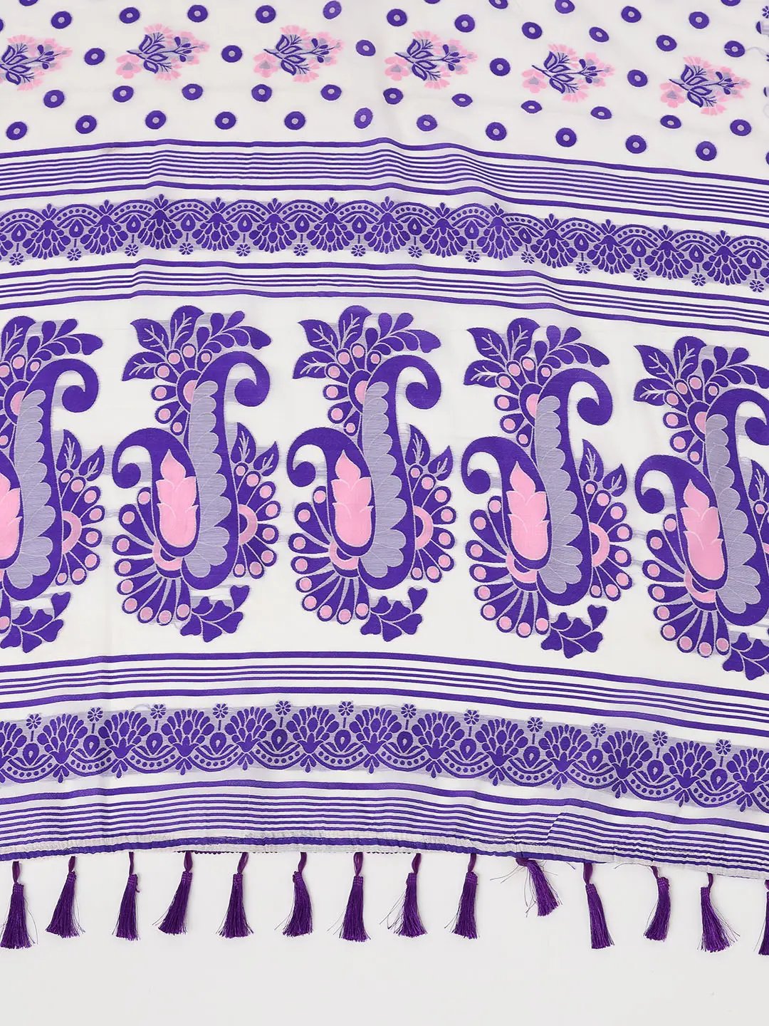 Dhakai Jamdani Light Weight Cotton Silk Saree