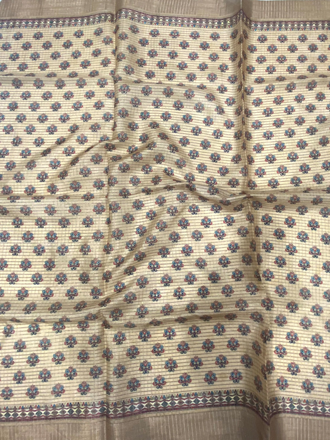 Radiant Off White Soft Silk Digital Print Saree