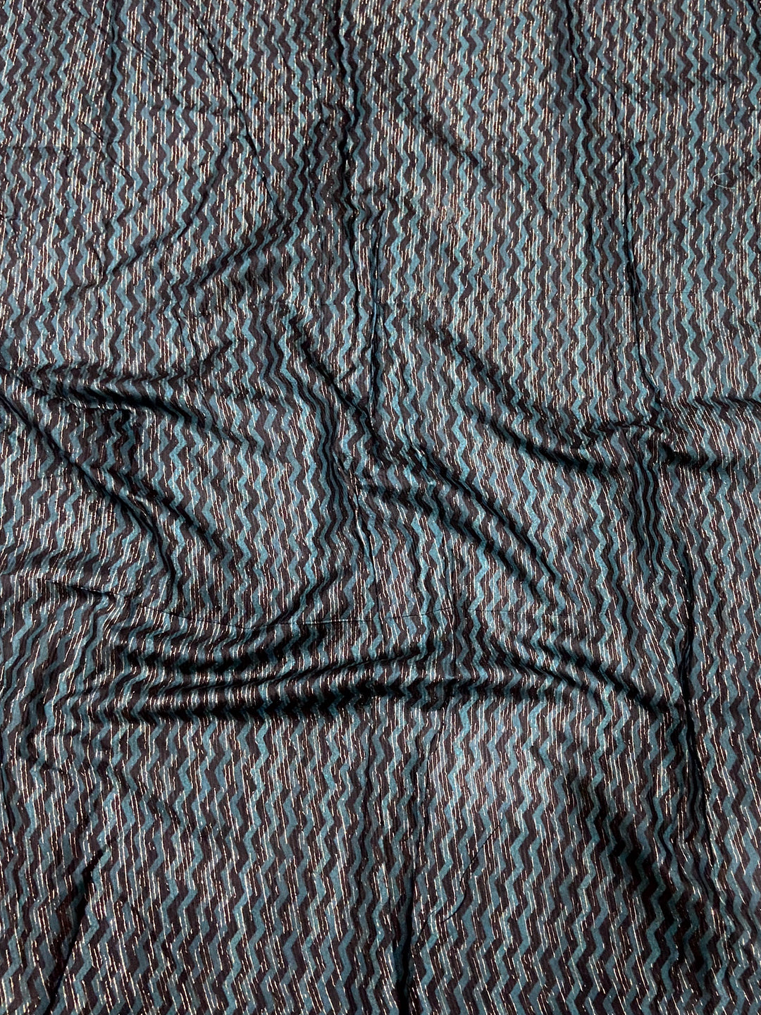 Radiant Geometric Printed Linen Saree