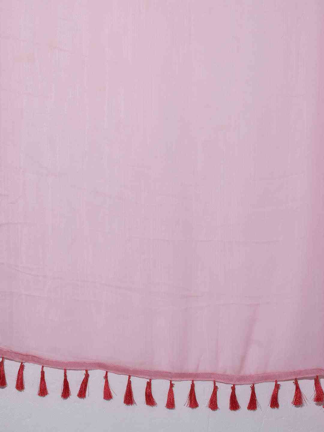 Chiffon Dual Tone Party Wear Designer Saree