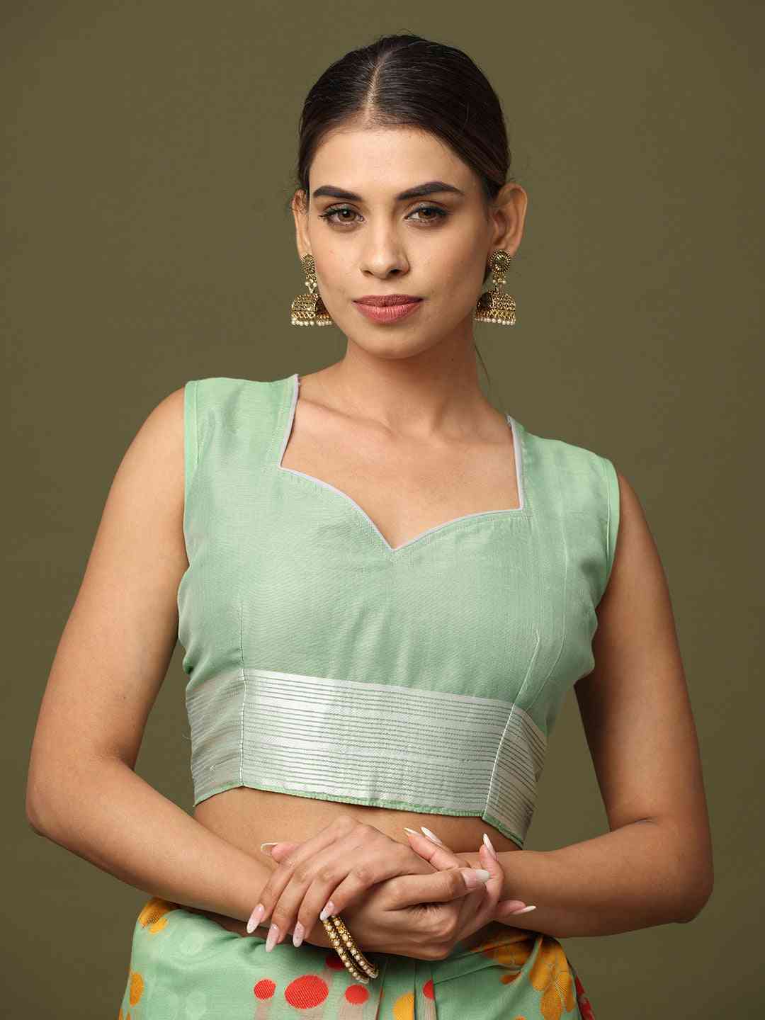 Dhakai Jamdani Cotton Silk Saree