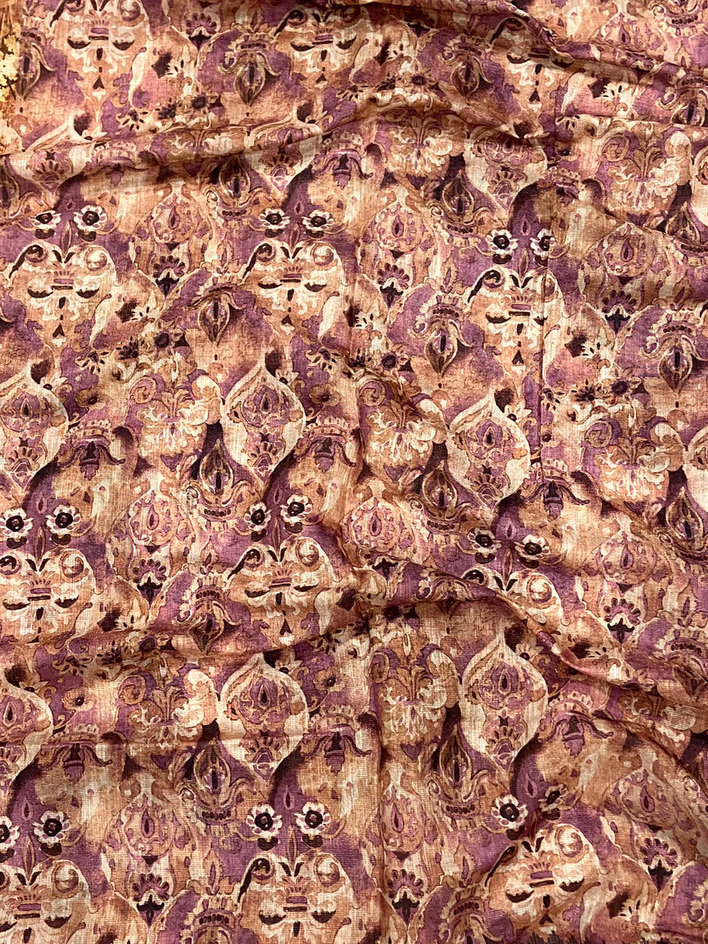 Purple Tussar Blossom Saree