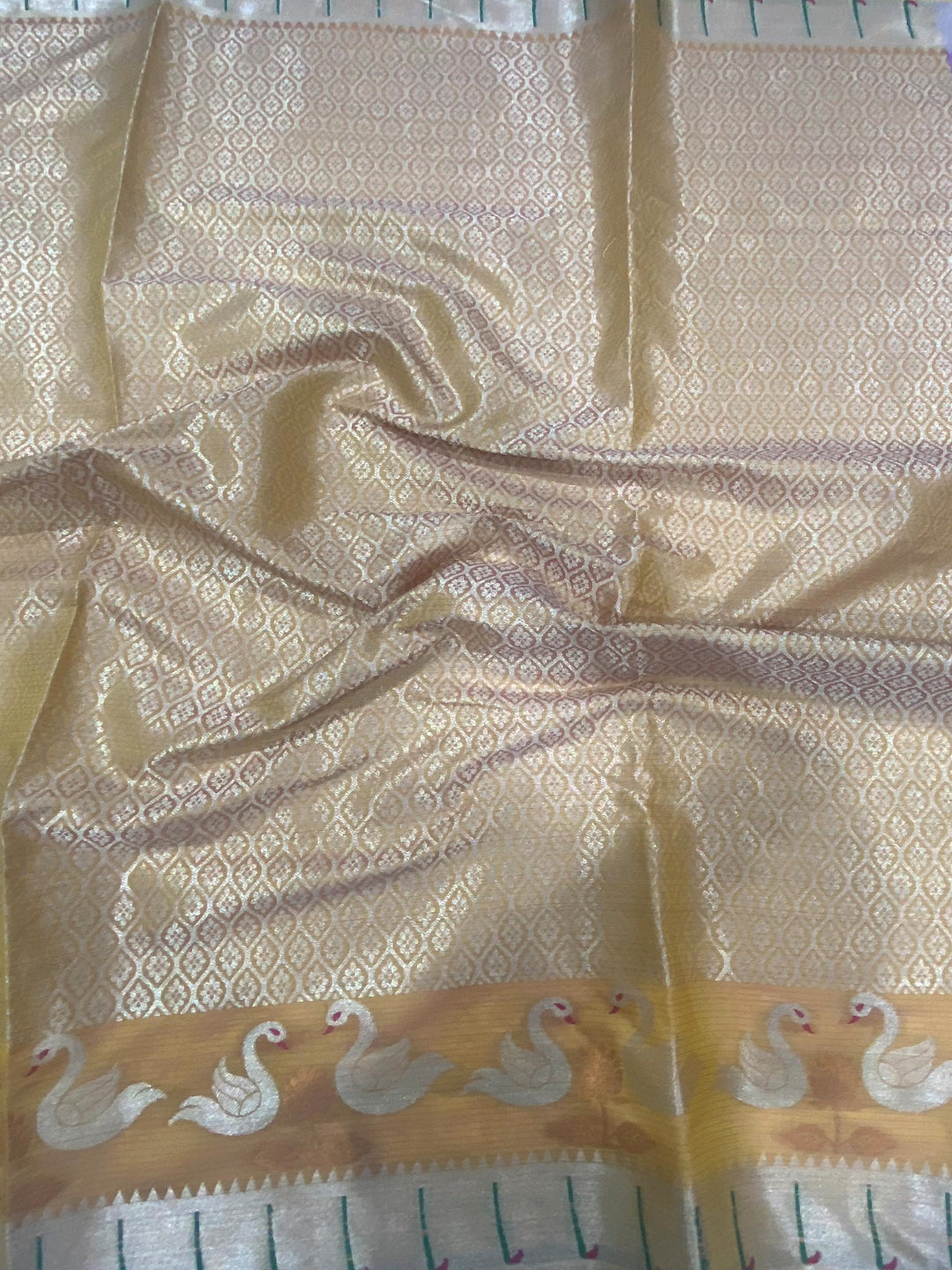 Lavender Kota Kora Meenakari Saree