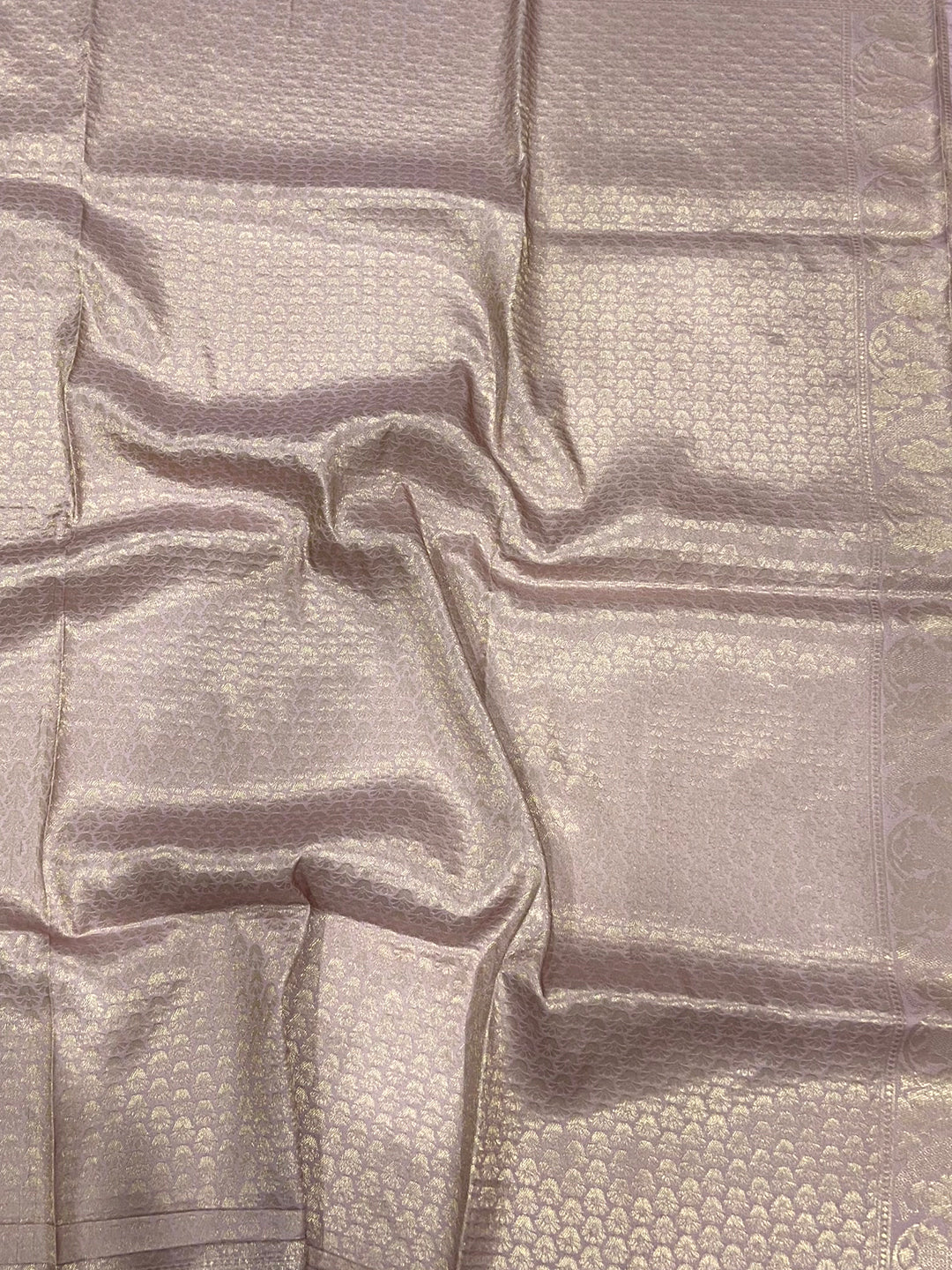 Lavender Kanjivaram Digital Silk Saree