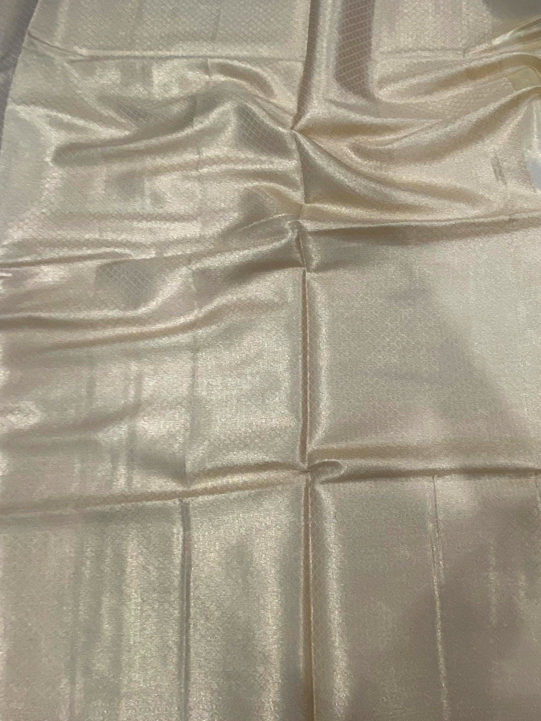 Elegant Gold Zari Glass Tissue Saree
