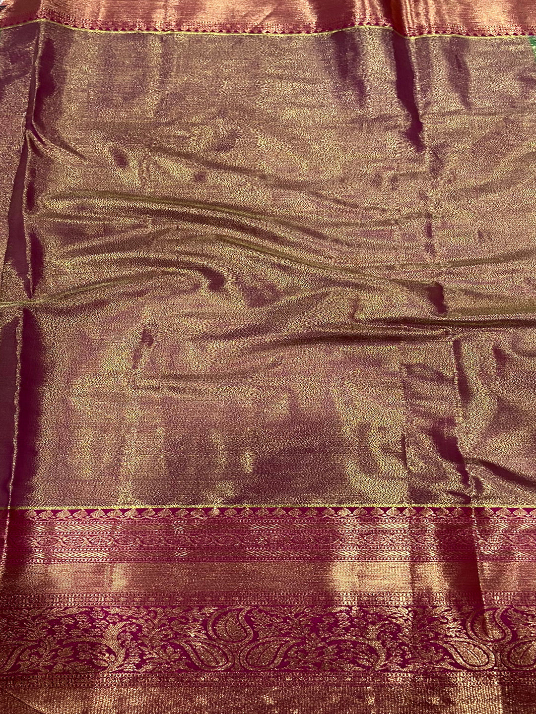 Fern Green Dharmavaram Silk Saree