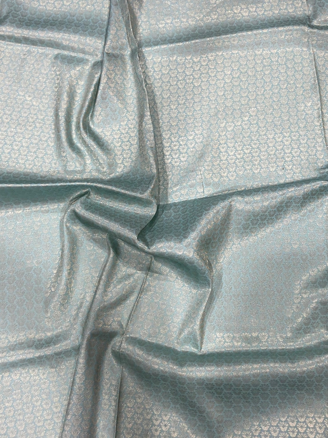 Light Blue Kanjivaram Digital Silk Saree