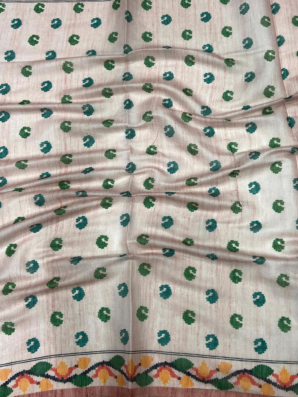 Crepe Pink Jungle Floral Zari Tissue Saree