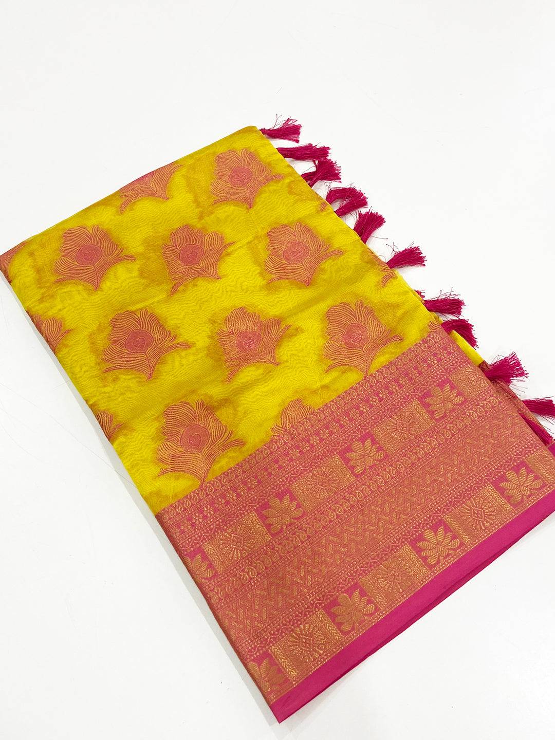 Traditional Feather Grace Katan Silk Saree