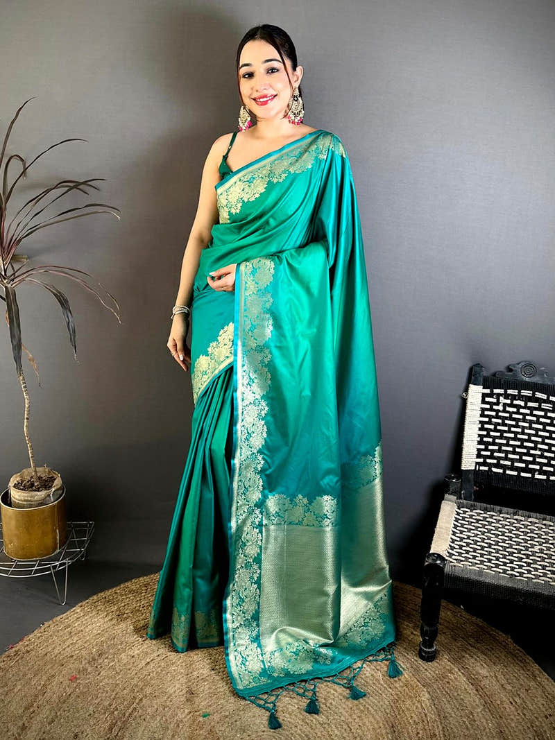 Classic Ombre Weaving Mashru Silk Saree
