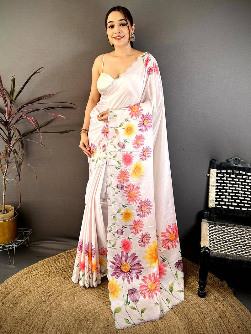 Heritage Soft Chiffon Stone Work Saree