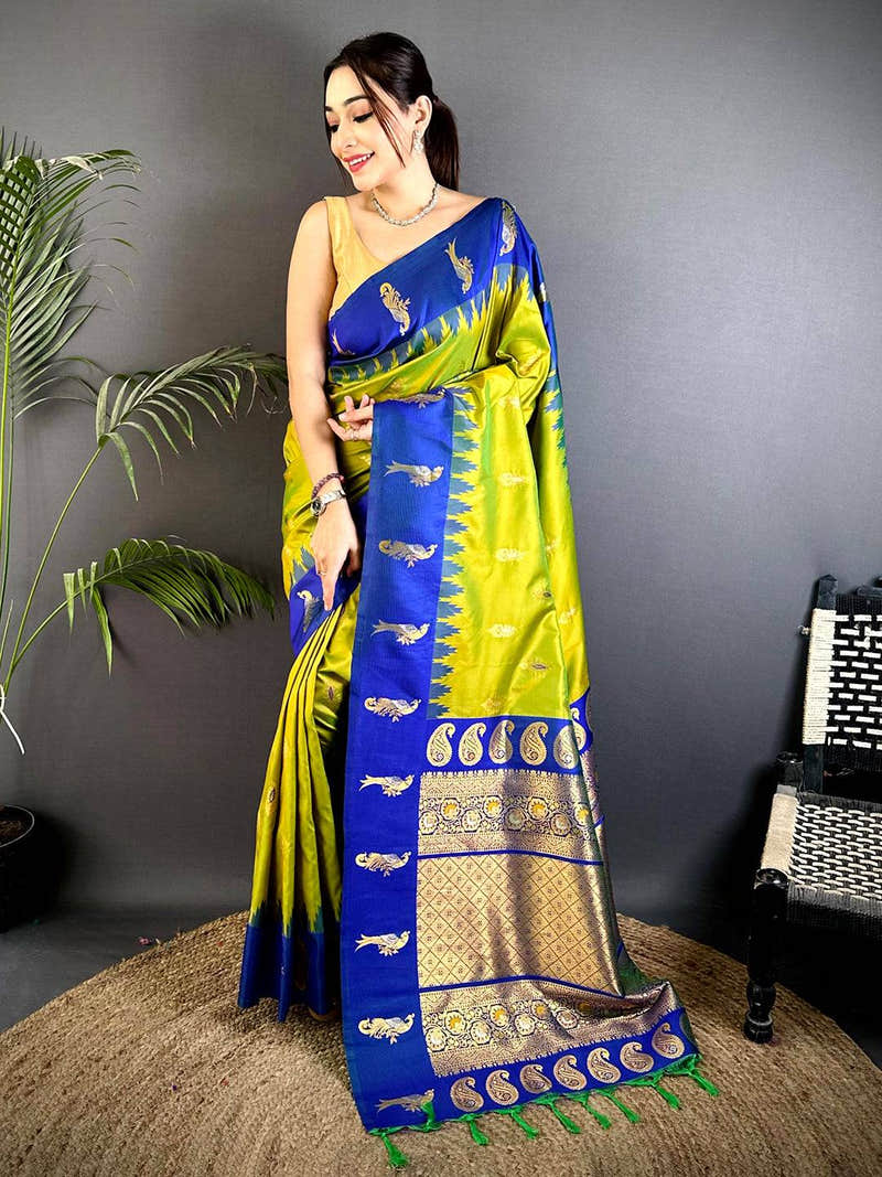 Peacock Charm Soft Silk Pattu Saree