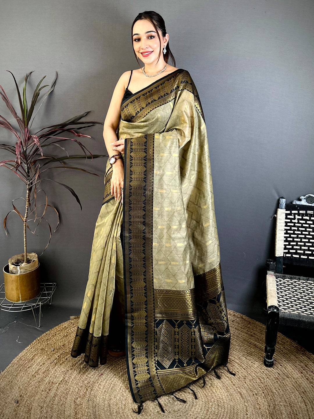 Stylish Banarasi Katan Silk Zari Saree