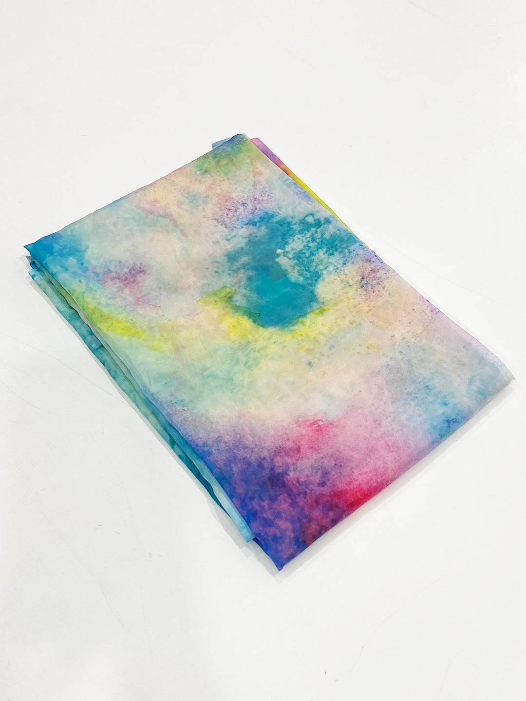 Vibrant Pure Tebi Silk Batik Saree