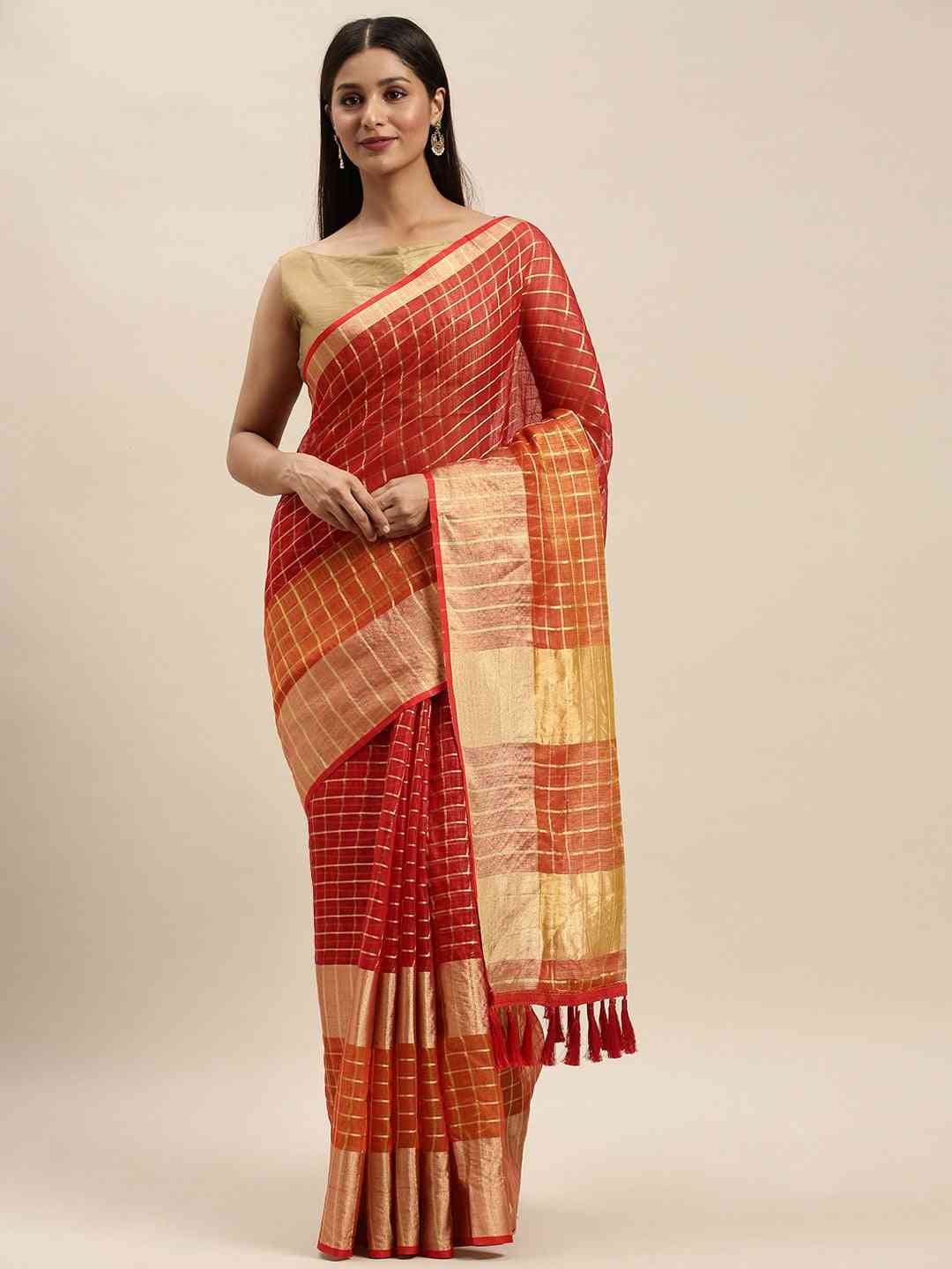 Kota Doriya Zari Butti Festive Saree