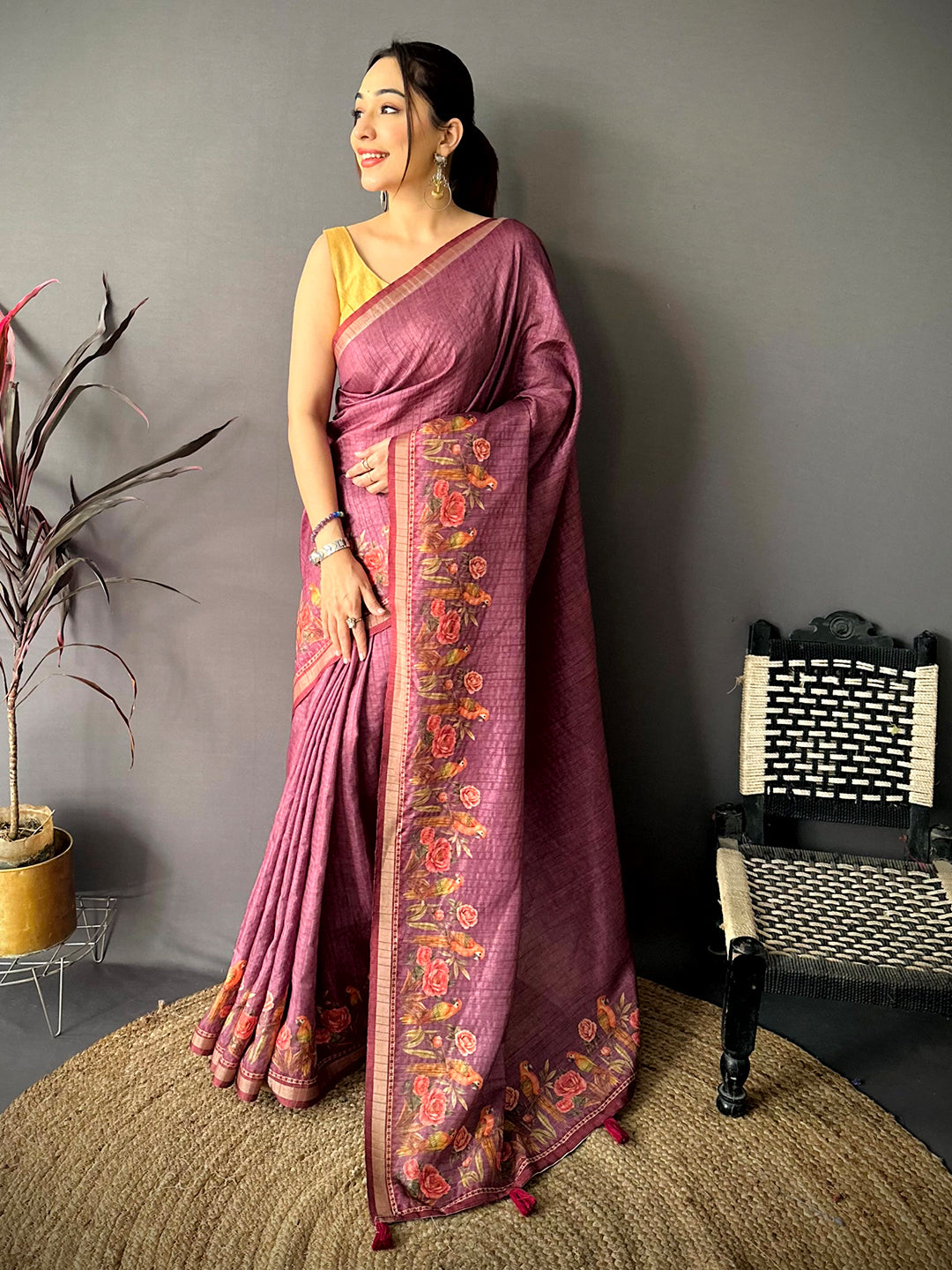 Royal Rani Ghicha Munga Saree