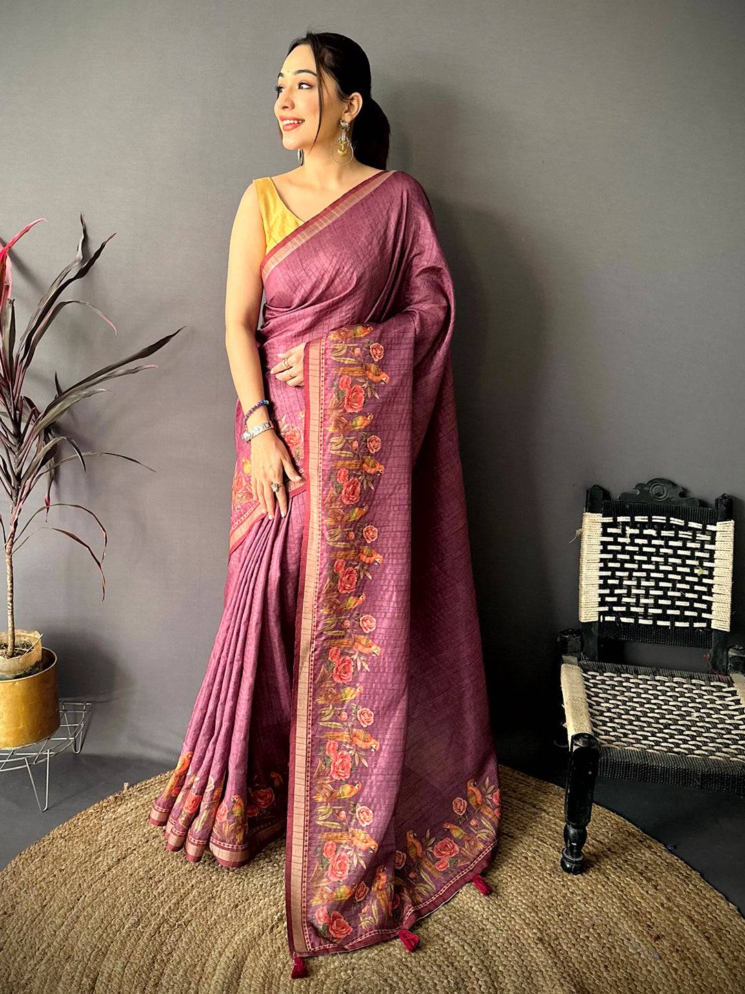 Royal Rani Ghicha Munga Saree