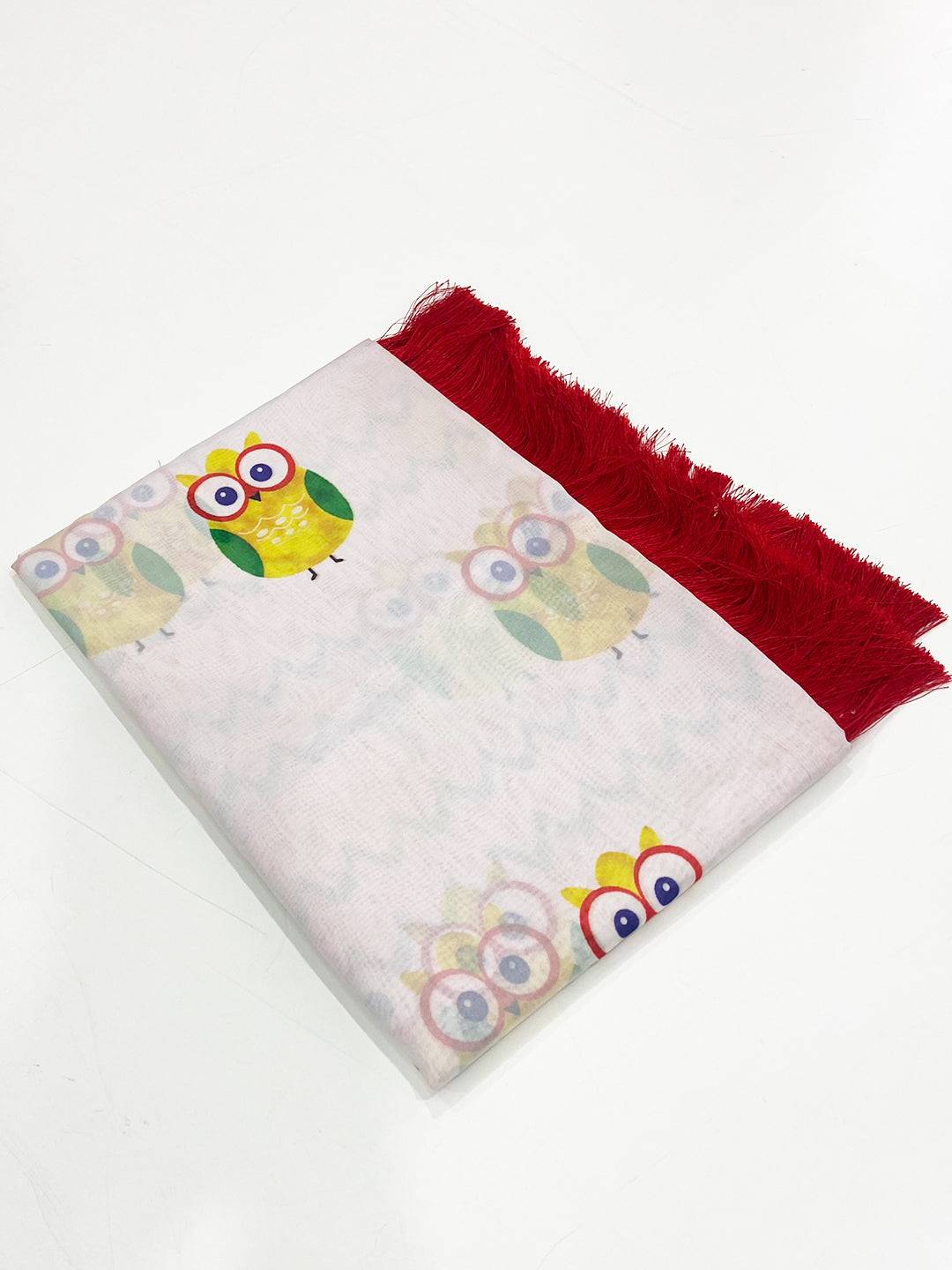 Elegance White Tebi Silk Saree