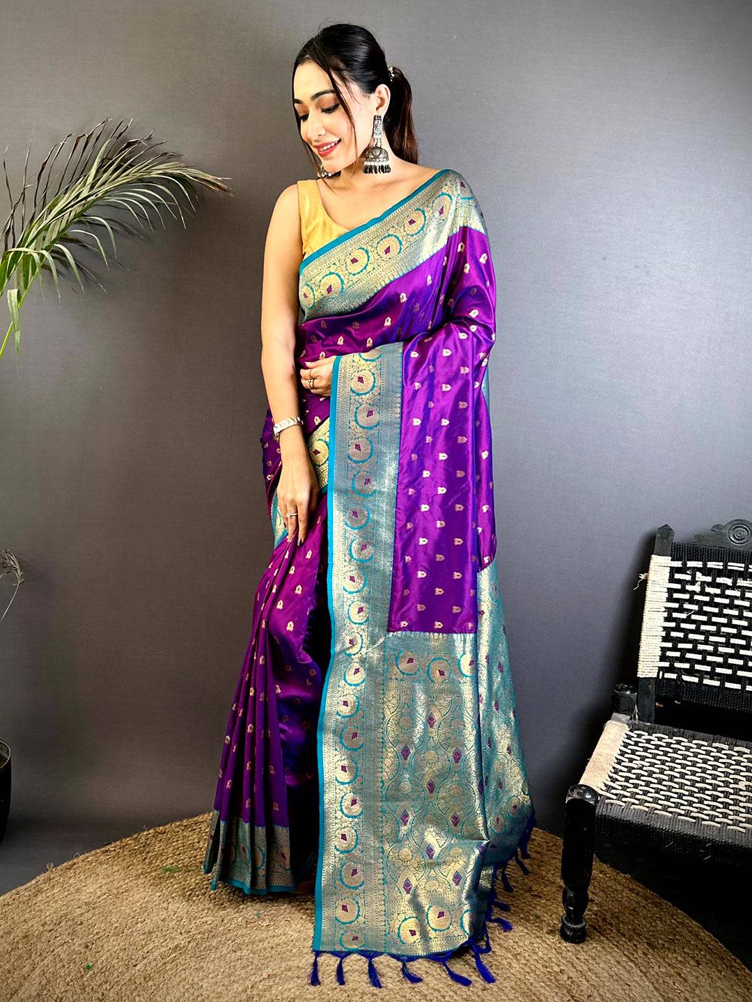 Heritage 1000 Butti Soft Heritage 1000 Butti Soft Silk SareeSilk Saree