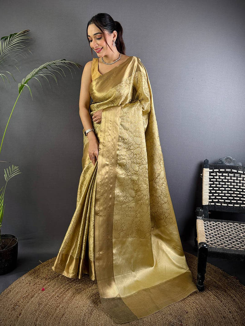 Kanjivaram Tissue Banarasi Silk Saree