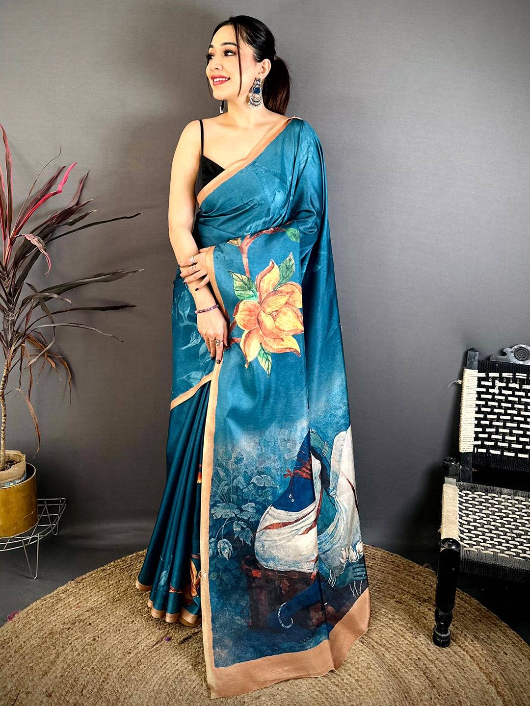 Graceful Art Weave Tussar Saree