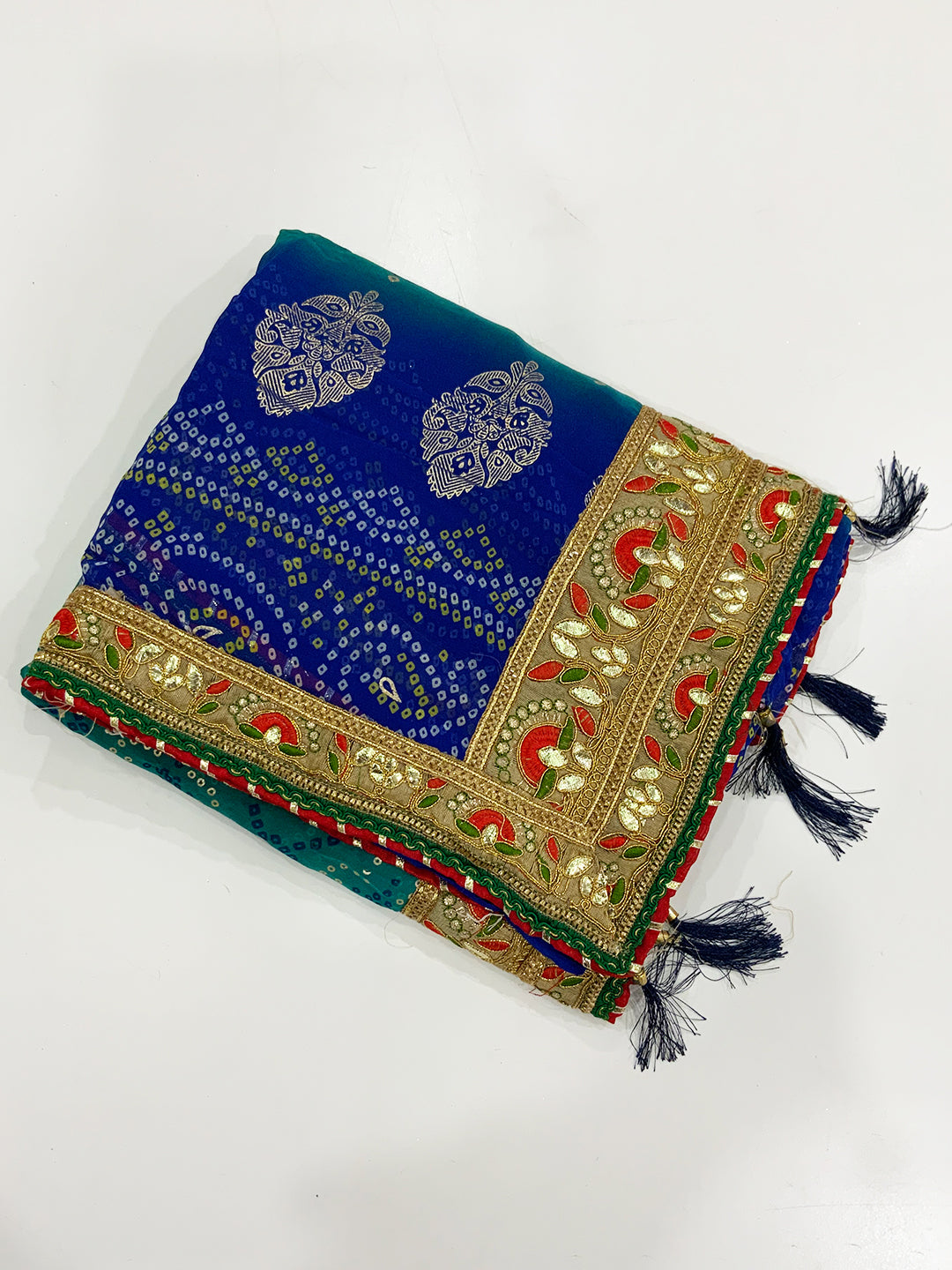 Classic Chinnon Bandhej Print Saree