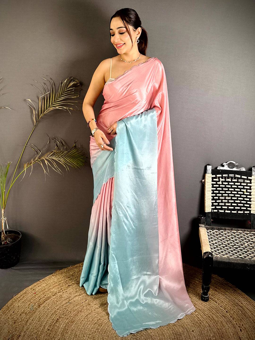 Classic Gradient Chiffon Saree