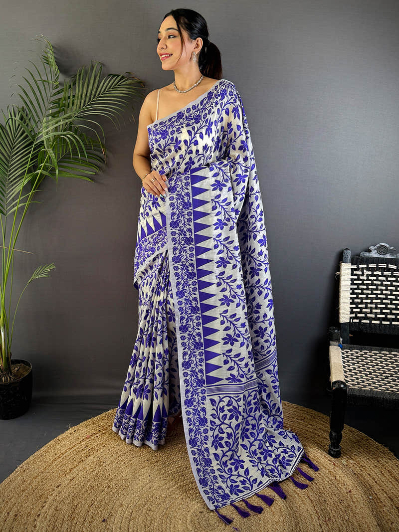 Classic Heritage Dhakai Jamdani Saree